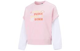 PUMA: Розовый свитшот 