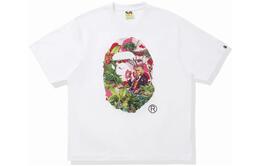 A BATHING APE: Белая футболка 