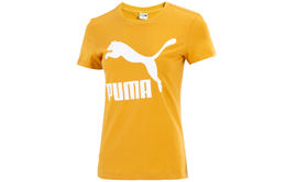 PUMA: Жёлтая футболка  Ess