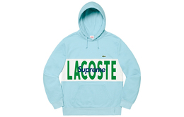 Supreme: Голубой свитшот  Lacoste