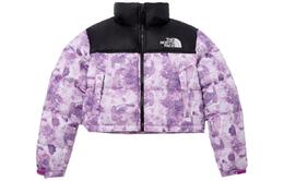 The North Face: Фиолетовая куртка  Nuptse