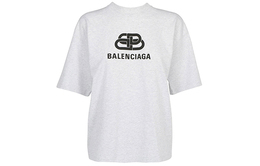 Balenciaga: Серая футболка 