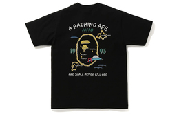 A BATHING APE: Чёрная футболка 