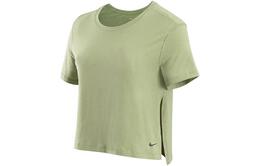 Nike: Зелёный топ  Dri FIT