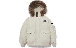 The North Face: Белый пуховик 