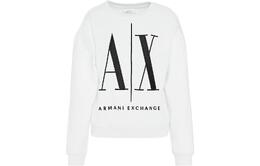 Armani Exchange: Белая толстовка 