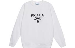 Prada: Белая толстовка 