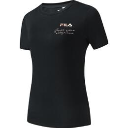 Fila: Чёрная футболка 