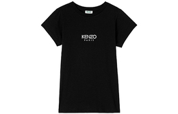 Kenzo: Чёрная футболка  Paris