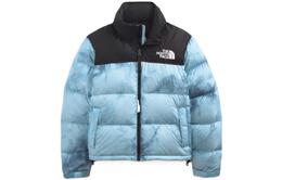 The North Face: Голубой пуховик 