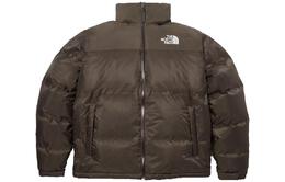 The North Face: Коричневый пуховик 