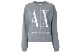 Armani Exchange: Серая толстовка 