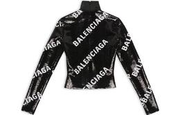 Balenciaga: Чёрная куртка 