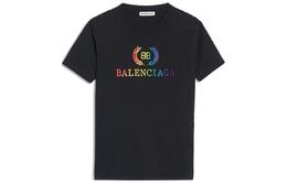 Balenciaga: Чёрная футболка 