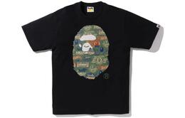 A BATHING APE: Чёрная футболка 