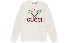 Gucci: Белая толстовка 