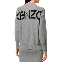 Kenzo: Серый свитер 