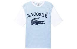 Lacoste: Голубая футболка 