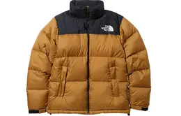 The North Face: Коричневый пуховик 