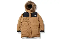 The North Face: Коричневый пуховик 