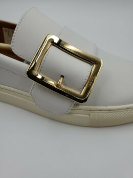 Bally: Белые мокасины 