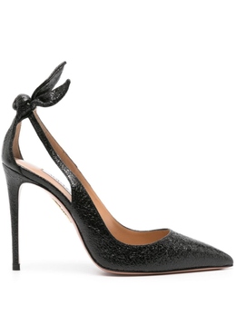 Aquazzura: Чёрные туфли  Bow Tie 105