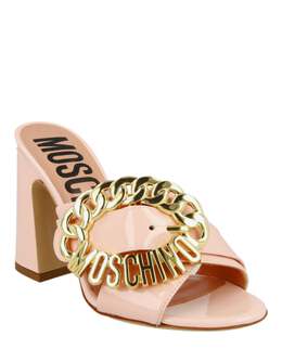 Moschino: Розовые босоножки 