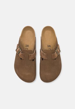 Birkenstock: Коричневые сабо  Boston