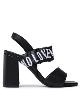 LOVE MOSCHINO: Чёрные сандалии 