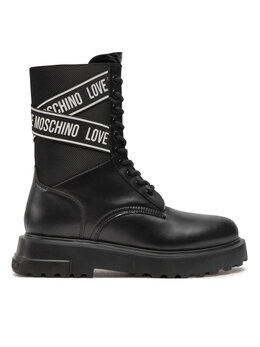 LOVE MOSCHINO: Чёрные ботинки 