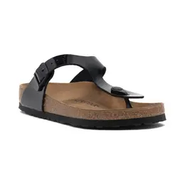 Birkenstock: Чёрные шлёпанцы  Gizeh