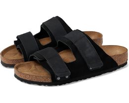 Birkenstock: Чёрные сандалии 