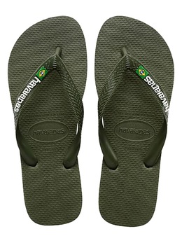 Havaianas: Сандалии цвета хаки 