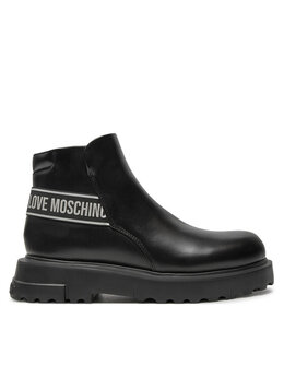 LOVE MOSCHINO: Чёрные ботинки 