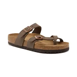 Birkenstock: Бежевые шлёпанцы 