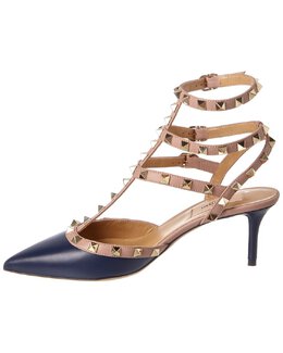 Valentino: Синие туфли  Rockstud