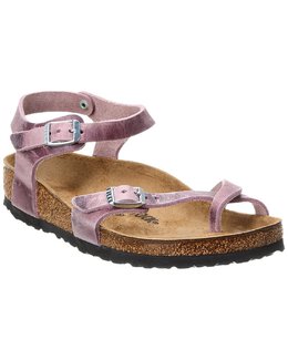 Birkenstock: Фиолетовые сандалии 