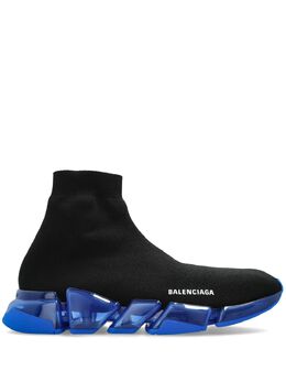 Balenciaga: Чёрные кроссовки  Speed.2