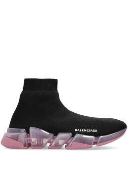 Balenciaga: Чёрные кроссовки  Speed.2