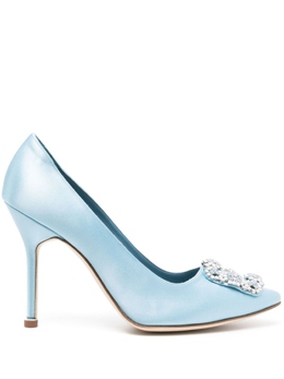 Manolo Blahnik: Синие туфли  Hangisi 105