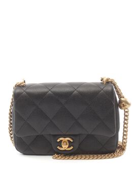 CHANEL Pre-Owned: Чёрная сумка 