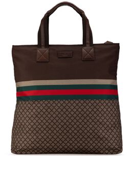 Gucci Pre-Owned: Коричневая сумка-шоппер 