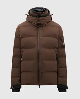 Moncler Grenoble: Коричневая куртка 