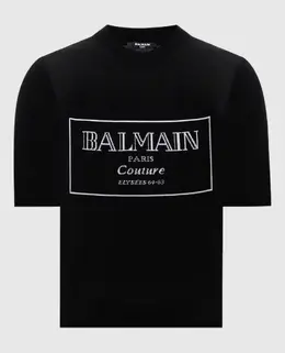 Balmain: Чёрный топ 