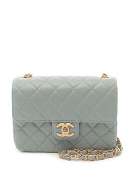 CHANEL Pre-Owned: Голубая сумка 