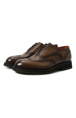 Santoni: Коричневые туфли 