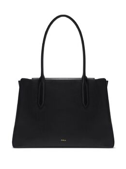 Furla: Чёрная сумка-шоппер 