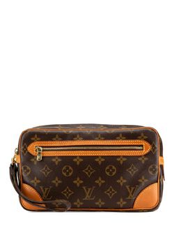 Louis Vuitton Pre-Owned: Коричневый клатч 