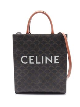 Céline Pre-Owned: Коричневая сумка-шоппер 