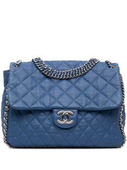 CHANEL Pre-Owned: Голубая сумка 